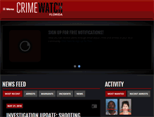 Tablet Screenshot of crimewatchfl.com